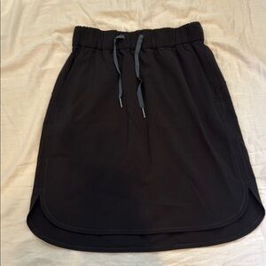 Lululemon Athletica Black Skirt with Light Blue Tie
